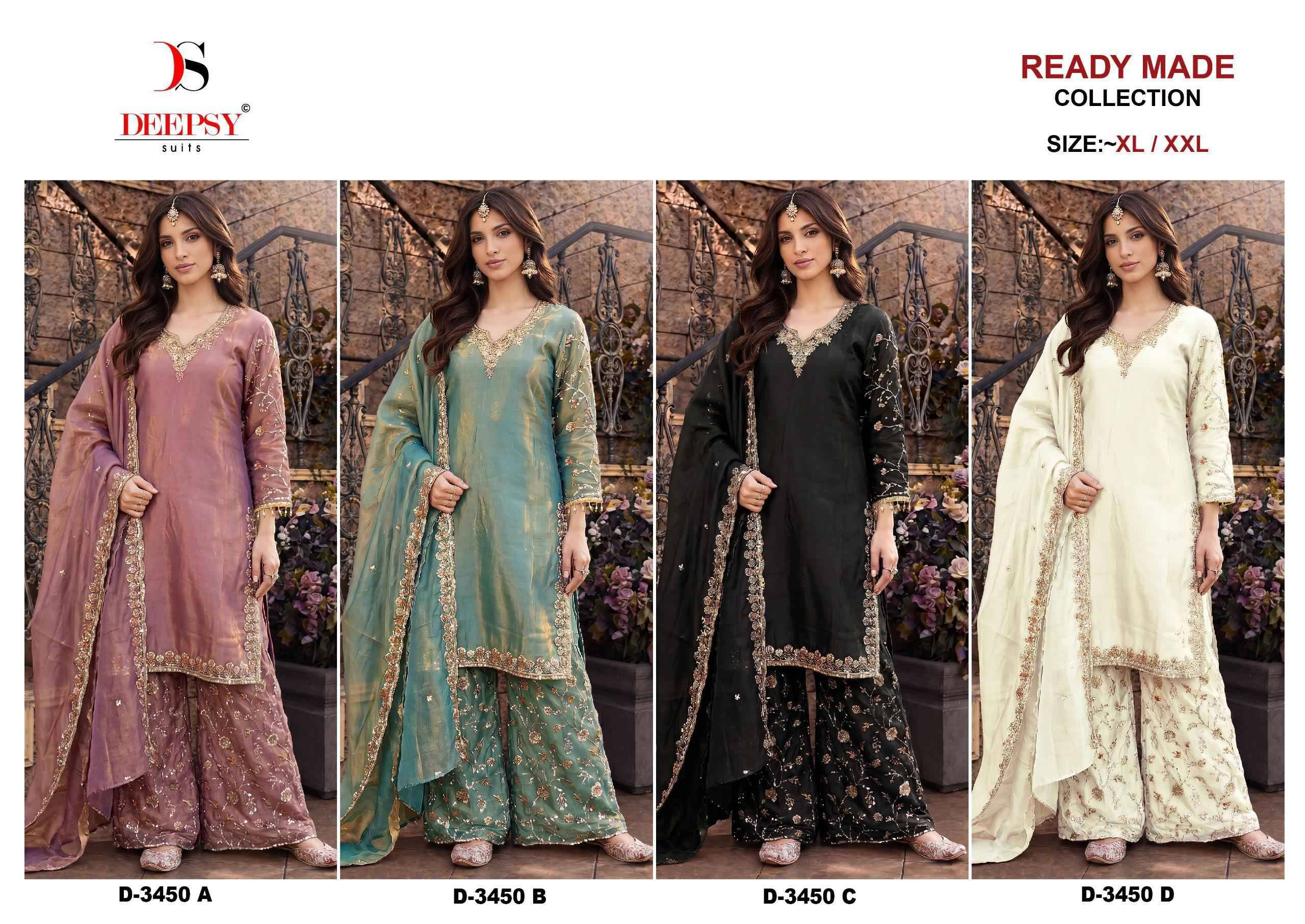 D-3450 by DEEPSY SUITS Pakistani Stylish Beautiful Colourful Printed & Embroidered Party Wear & Occasional Wear Pure cotton Dresses At Wholesale Price